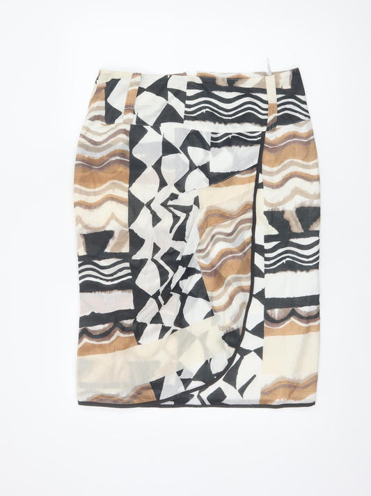 Steilmann Women’s Multicoloured UK 16 Geometric Pencil Skirt