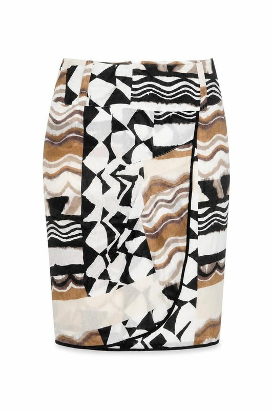 Steilmann Women’s Multicoloured UK 16 Geometric Pencil Skirt