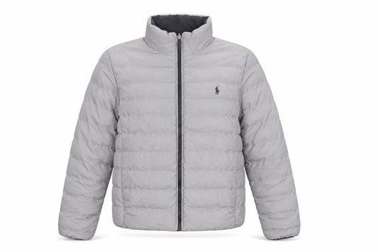 Polo Ralph Lauren Girls Grey Puffer Jacket 14-15 Years Quilted Zip