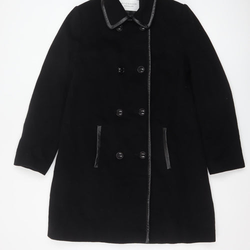 Windsmoor Women’s Black UK 12 Wool Cashmere Long Pea Coat