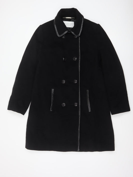 Windsmoor Women’s Black UK 12 Wool Cashmere Long Pea Coat