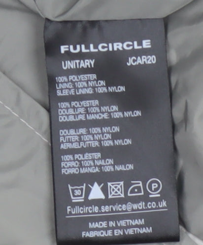 Fullcircle Women Ivory XL Hooded Nylon Rain Coat Jacket