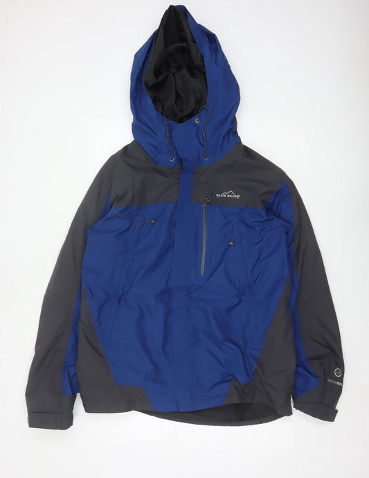 Eddie Bauer Men’s Blue M WeatherEdge Waterproof Hooded Ski Jacket