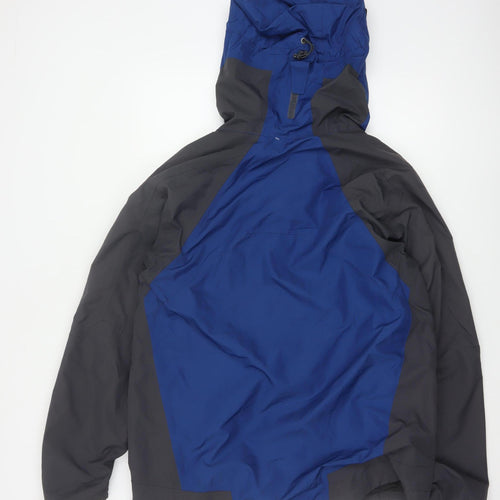 Eddie Bauer Men’s Blue M WeatherEdge Waterproof Hooded Ski Jacket