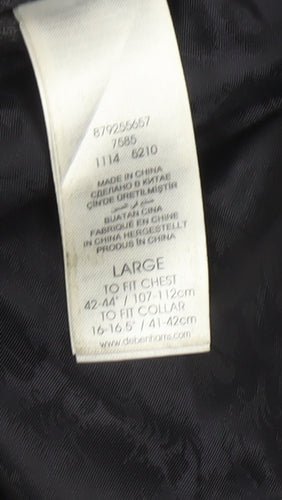 Jeff Banks Men’s Grey Wool Blend Overcoat L 42in Classic Smart Coat