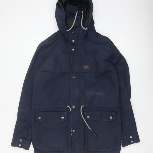 Jack Wolfskin Men's Blue UK 34 S Hooded Texapore Parka Outdoor Jacket