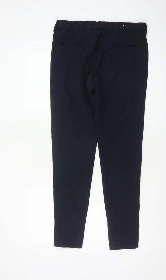Zara Women’s Navy Blue UK 10 Tapered Tailored Dress Trousers