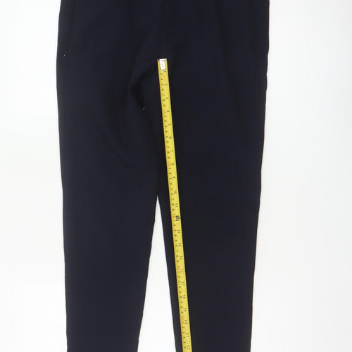 Zara Women’s Navy Blue UK 10 Tapered Tailored Dress Trousers