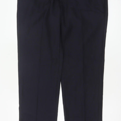 M&S Savile Row Men’s Navy 32L Pure Wool Tailored Dress Trousers
