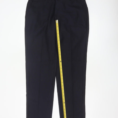 M&S Savile Row Men’s Navy 32L Pure Wool Tailored Dress Trousers