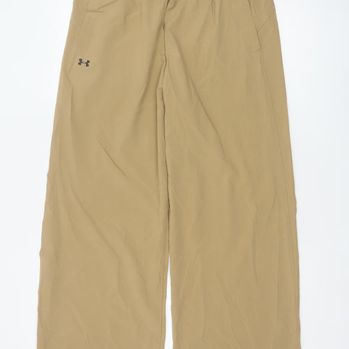 Under Armour Women's Beige S Relaxed Straight Lightweight Trousers