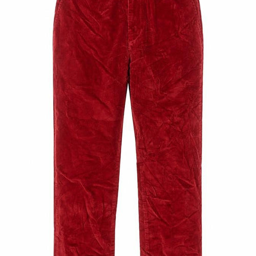 Cotton Traders Men’s Deep Red 34 Corduroy Straight Chino Trousers