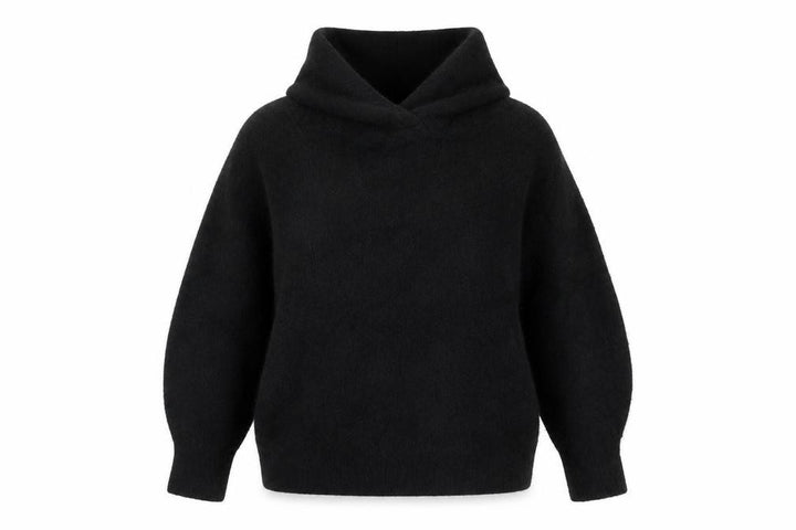 H&M Women Black Alpaca Blend High Neck Jumper Size S Long Sleeve