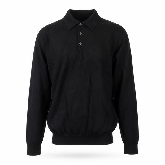 Next Men's Black Small Merino Wool High Neck Henley Jumper