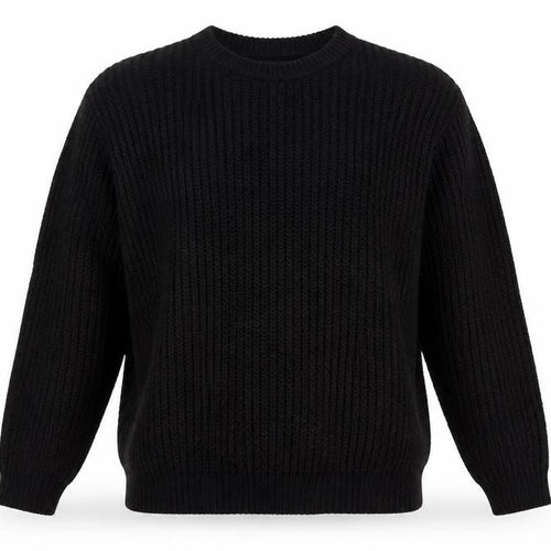 ASOS Men Black XL Cable Knit Crew Neck Pullover Jumper