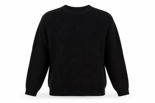 ASOS Men Black XL Cable Knit Crew Neck Pullover Jumper