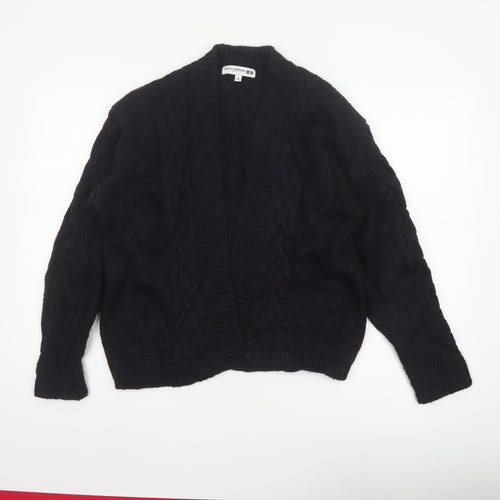 Ines de la Fressange Uniqlo Women Black M Open Cable Knit Cardigan