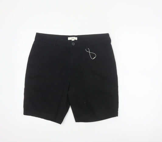 Marks & Spencer Men's Black 34in Mid Chino Shorts Cotton Stretch