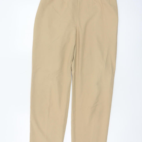 St Michael Marks & Spencer Women Beige Size 12 Long Tailored Trousers