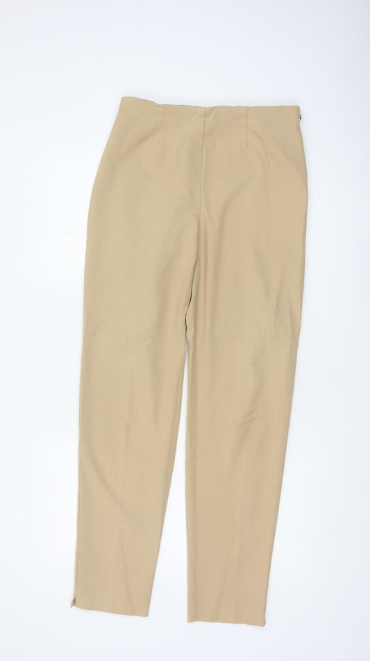 St Michael Marks & Spencer Women Beige Size 12 Long Tailored Trousers