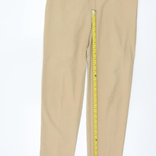 St Michael Marks & Spencer Women Beige Size 12 Long Tailored Trousers