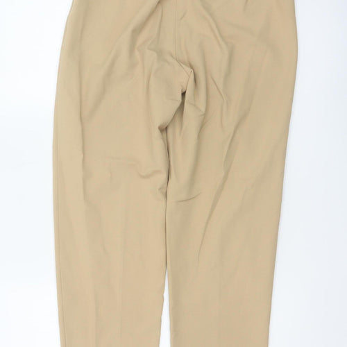 St Michael Marks & Spencer Women Beige Size 12 Long Tailored Trousers