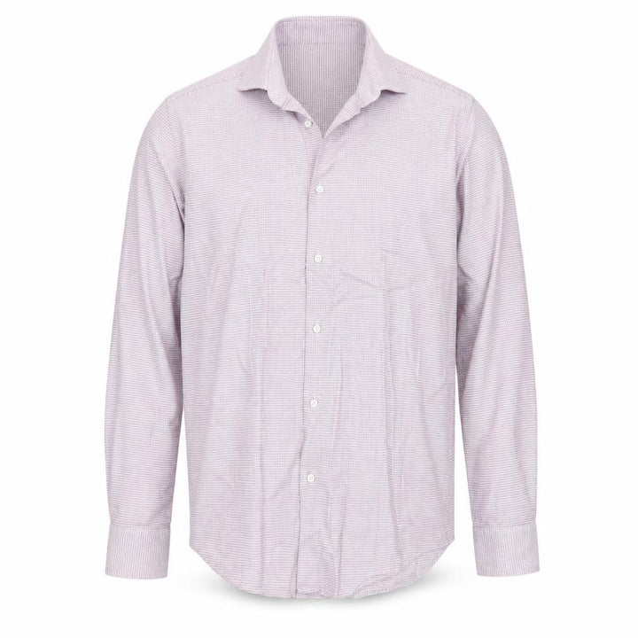 Hugo Boss Men's Pink 15.5 Slim Fit Geometric Cotton Button-Up Shirt