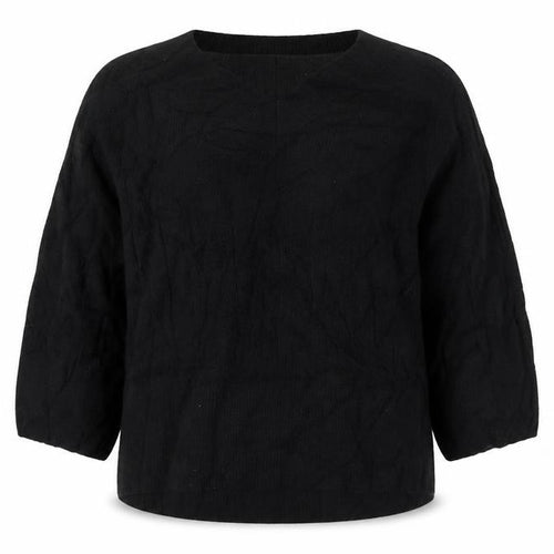 Monsoon Women Black S V-Neck Relaxed Knit Pullover Jumper