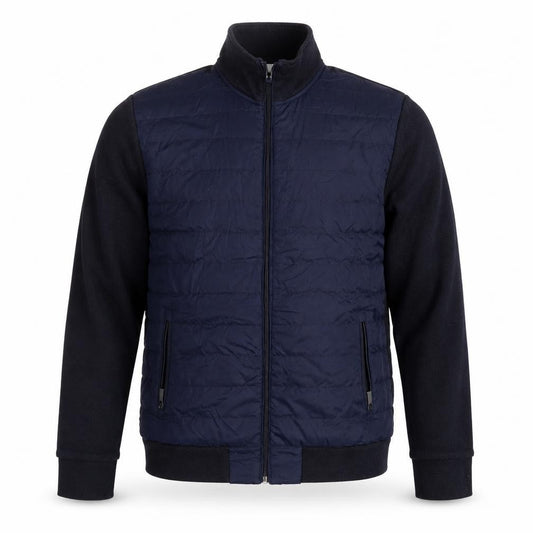 Jasper Conran Men’s Blue L Quilted Puffer Jacket Full Zip
