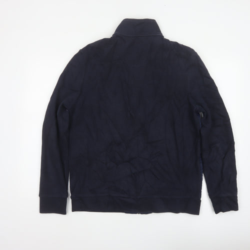 Jasper Conran Men’s Blue L Quilted Puffer Jacket Full Zip
