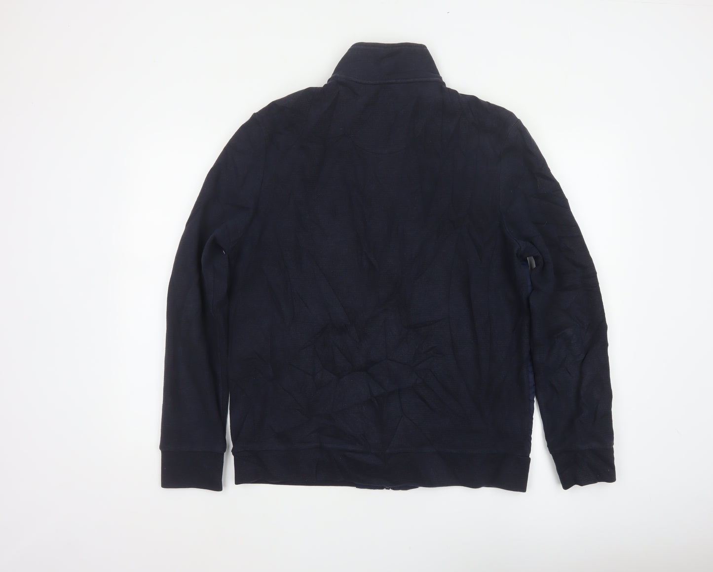 Jasper Conran Men’s Blue L Quilted Puffer Jacket Full Zip