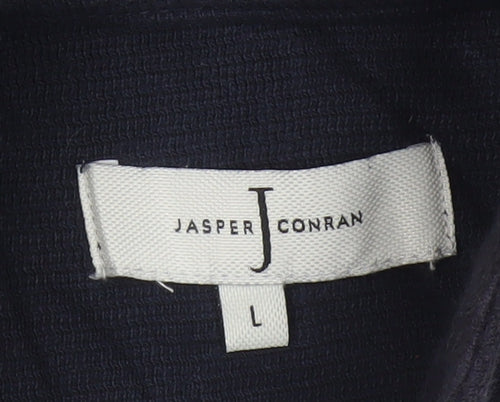 Jasper Conran Men’s Blue L Quilted Puffer Jacket Full Zip