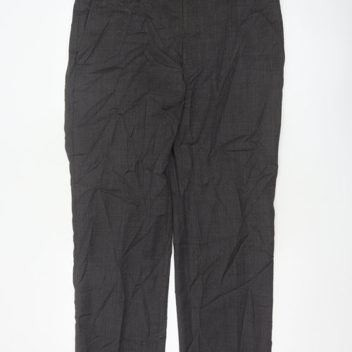 John Lewis Men’s Grey 36R Pure Wool Straight Dress Trousers