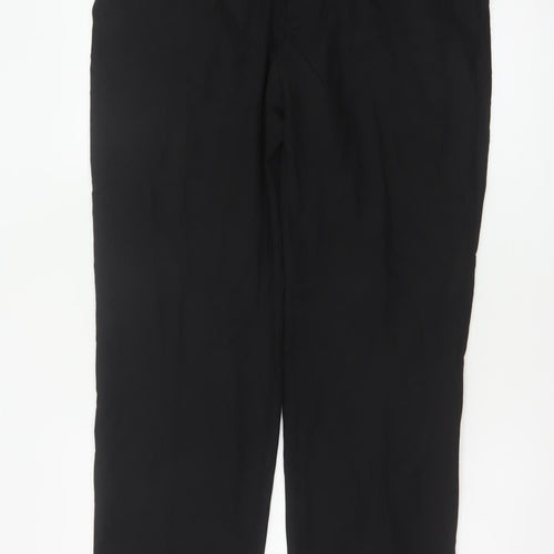 Autograph Men’s Black 36in Regular Straight Dress Trousers