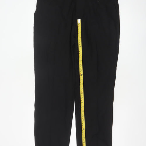 Autograph Men’s Black 36in Regular Straight Dress Trousers