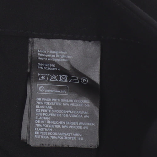 H&M Women’s Black UK 12 Bootcut Stretch Dress Trousers