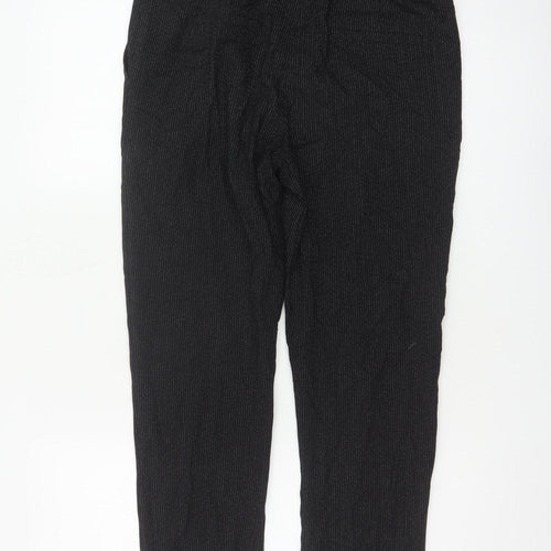 Next Women’s Black Pinstripe Slim Tapered Work Trousers UK 10