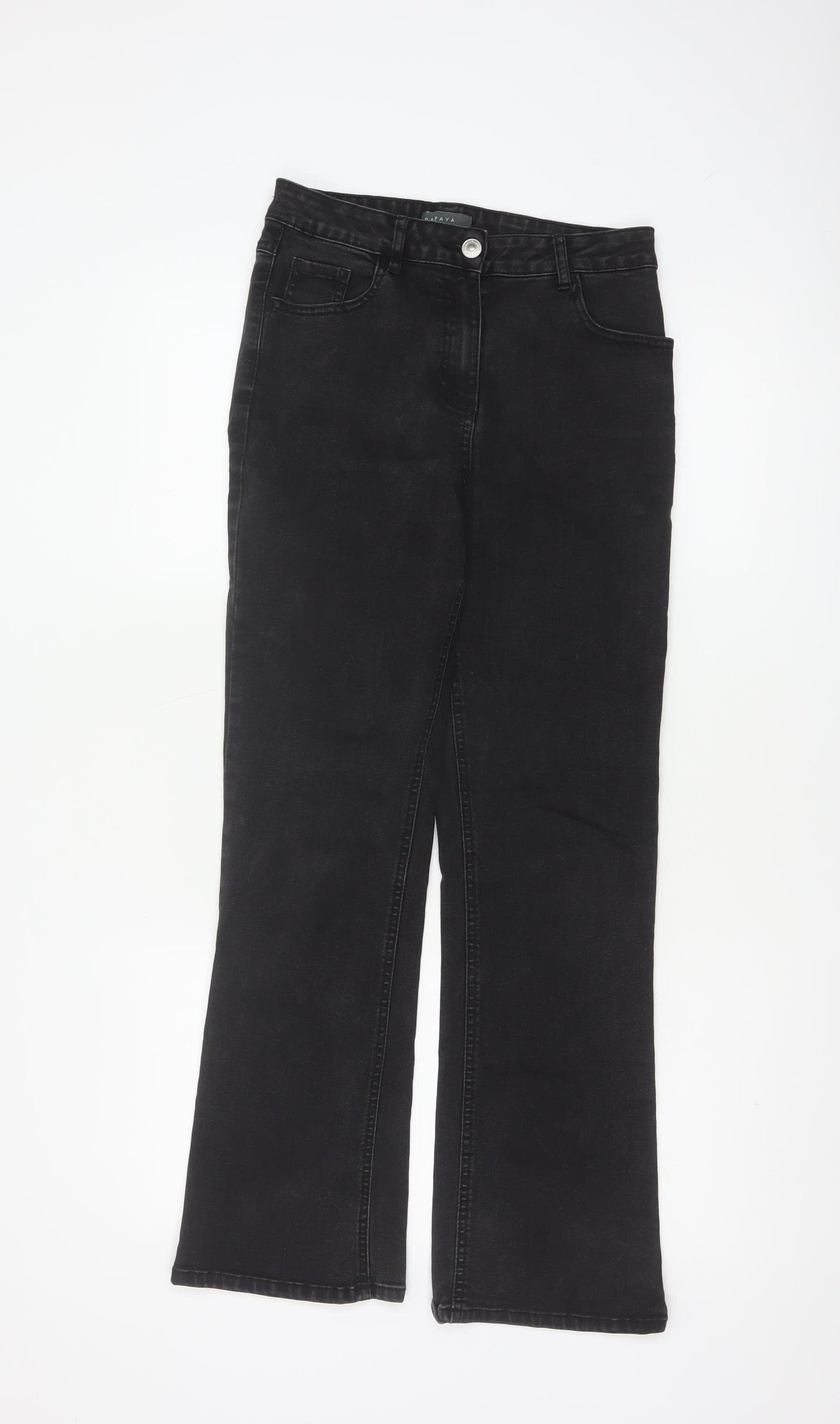 Papaya Women’s Black Bootcut Stretch Jeans Size 8 L29