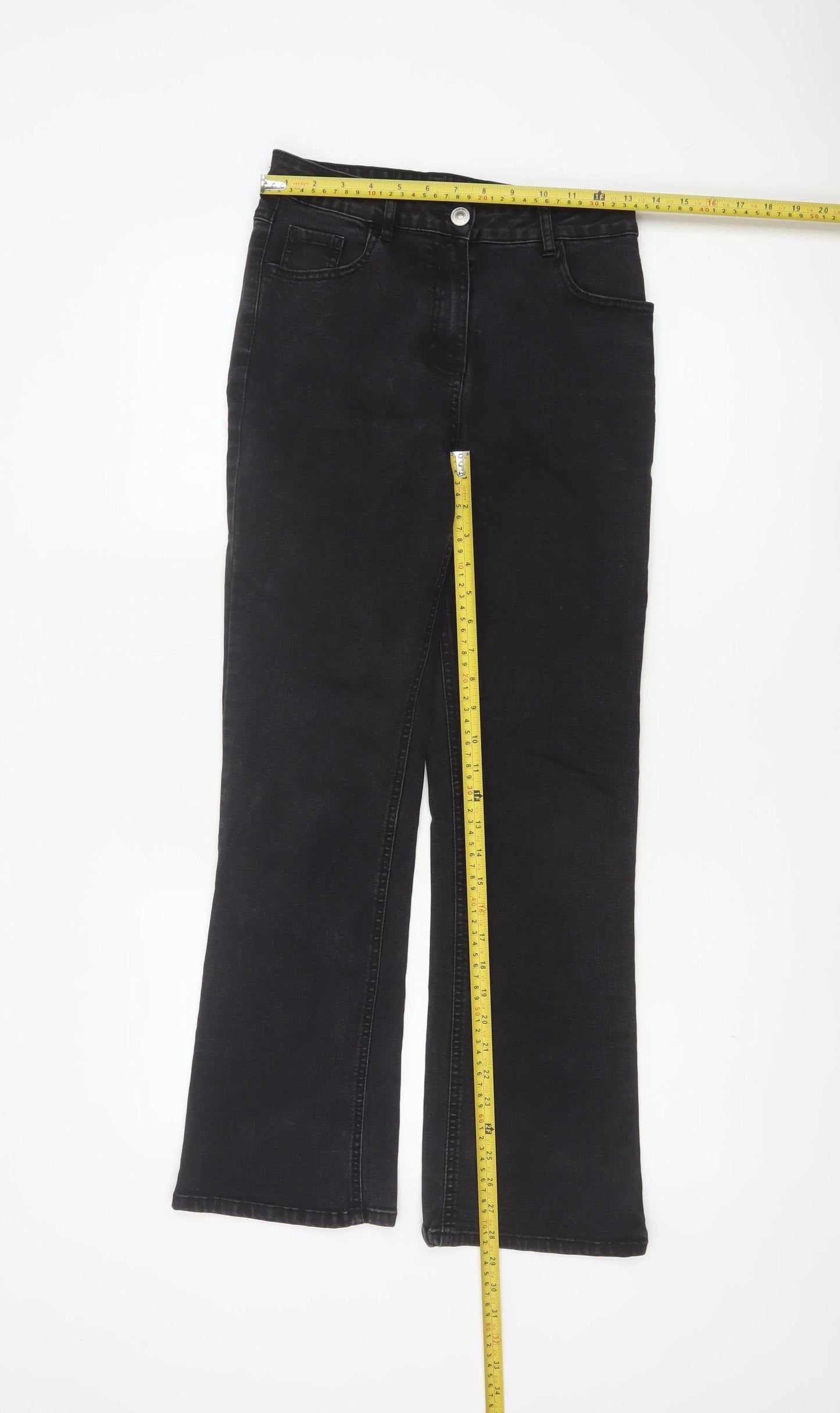 Papaya Women’s Black Bootcut Stretch Jeans Size 8 L29
