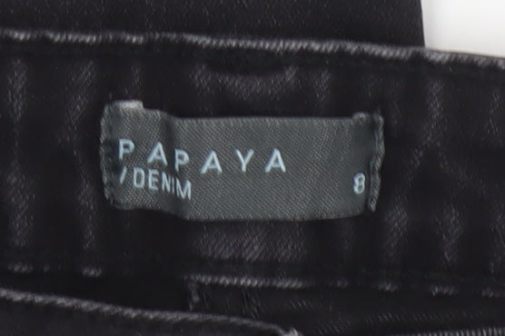 Papaya Women’s Black Bootcut Stretch Jeans Size 8 L29