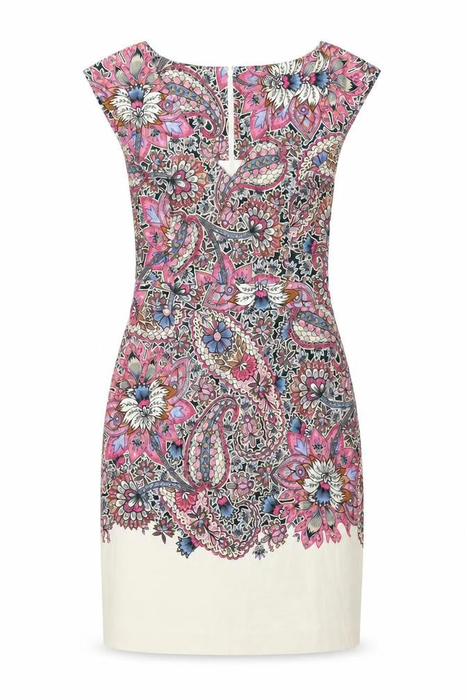 French Connection Women Multicoloured UK 10 Paisley Sheath Dress