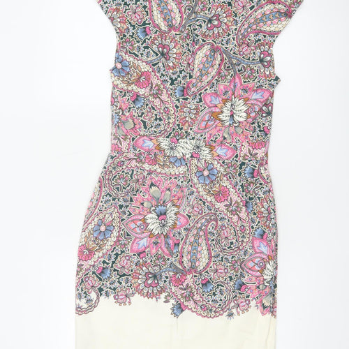 French Connection Women Multicoloured UK 10 Paisley Sheath Dress