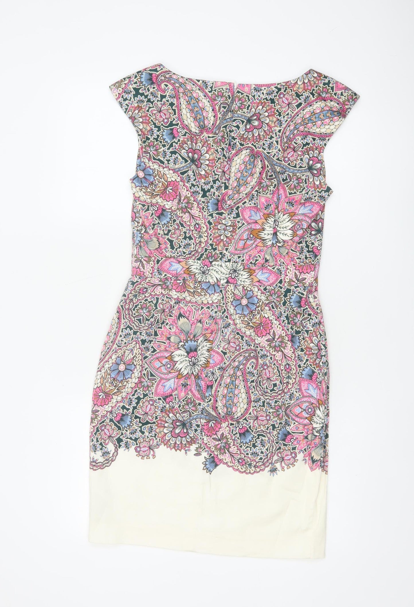 French Connection Women Multicoloured UK 10 Paisley Sheath Dress