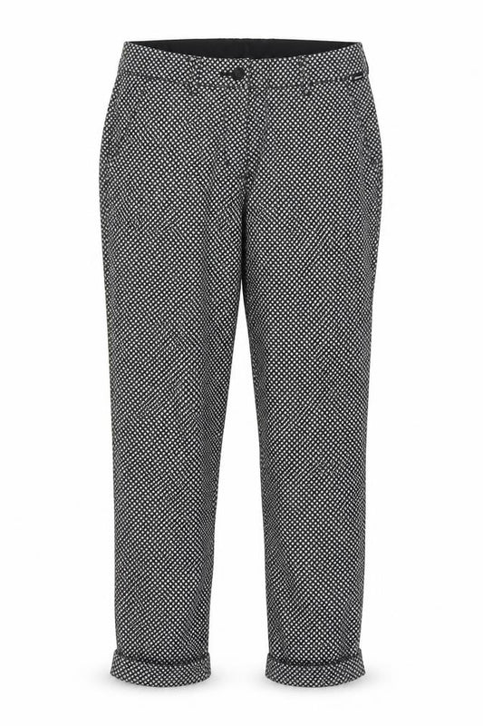 Rohan Women’s Black Geometric Straight Travel Trousers UK 8 Regular
