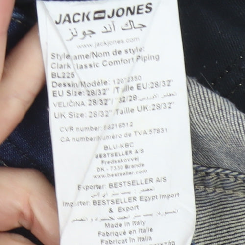 Jack & Jones Men’s Blue 28/32 Clark Classic Straight Jeans