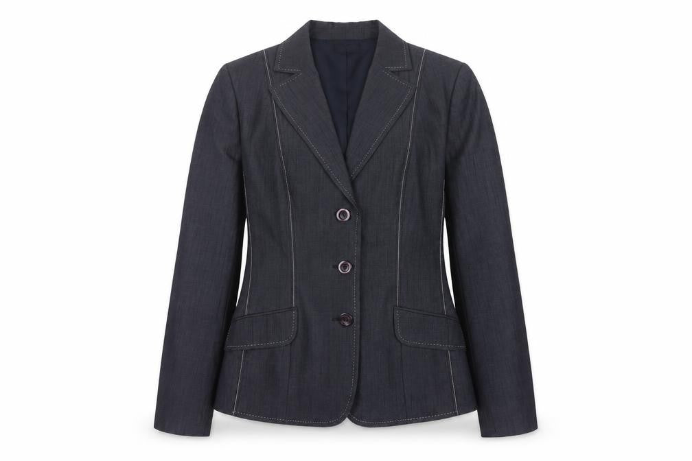 Oscar B. Women’s Black Size 14 Tailored 3 Button Blazer Jacket