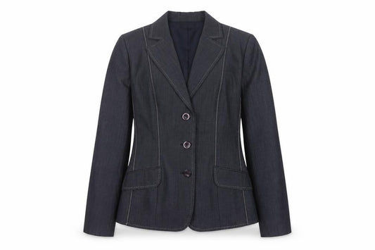 Oscar B. Women’s Black Size 14 Tailored 3 Button Blazer Jacket
