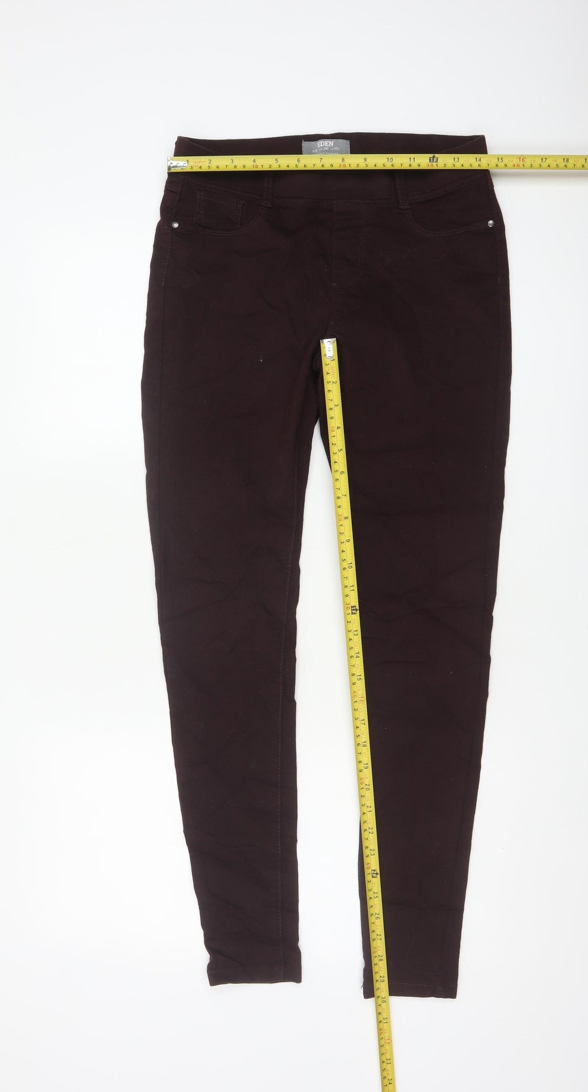 Dorothy Perkins Eden Women’s Brown Skinny Jeggings UK 10 Regular