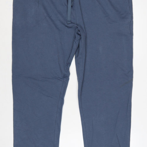 Marks & Spencer Men's Blue 3XL Short Regular Fit Jogger Trousers