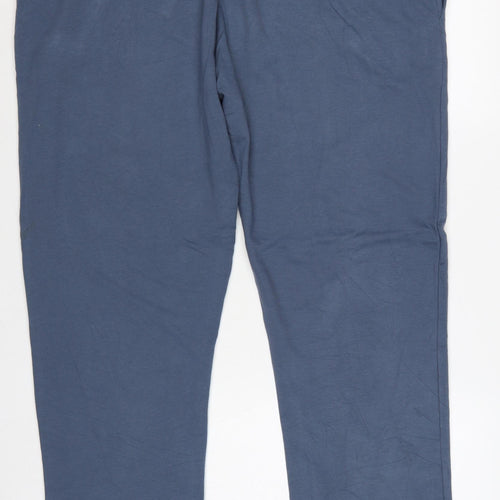 Marks & Spencer Men's Blue 3XL Short Regular Fit Jogger Trousers